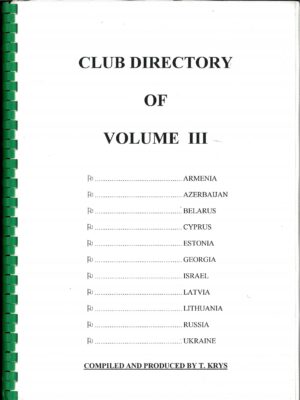 CLUB DIRECTORY OF  VOLUME III